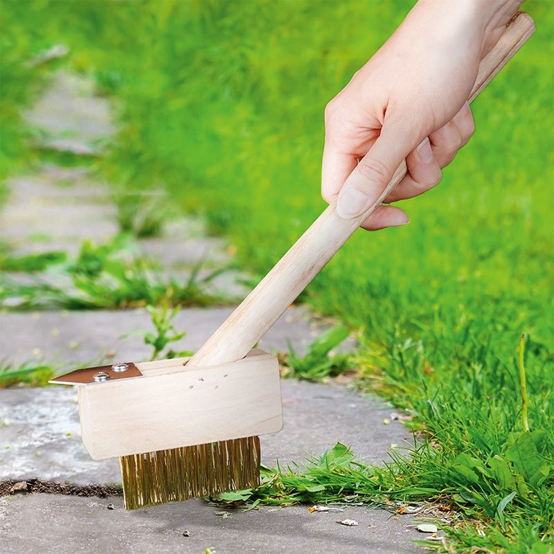 Szczotka do chwastów ze skrobakiem 35 cm