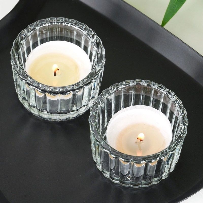 Świeczniki szklane na tealight