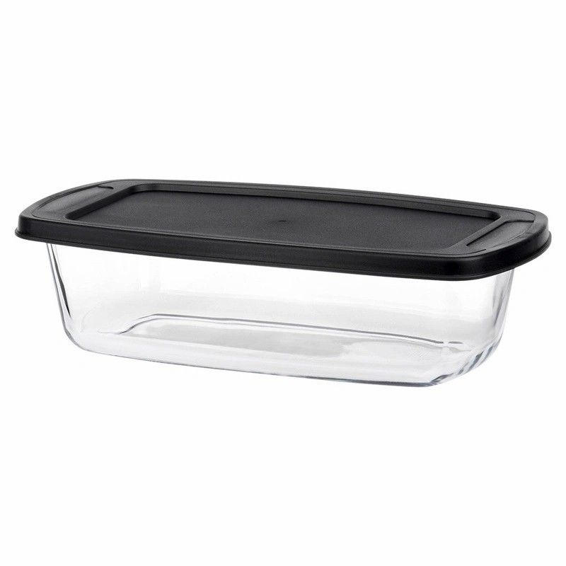 Szklane naczynie żaroodporne z pokrywką