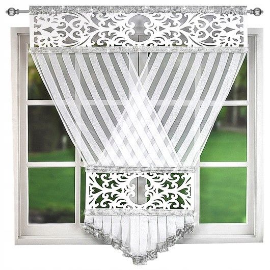 Panel okienny dekoracyjny z cyrkoniami woal 120x160cm