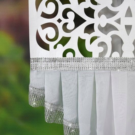 Panel okienny dekoracyjny z cyrkoniami woal 120x160cm