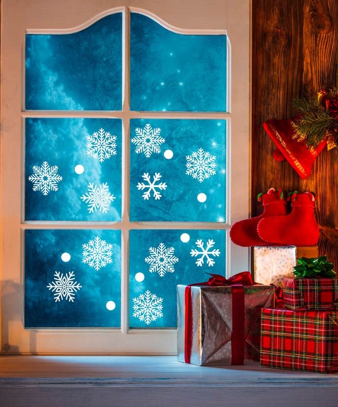 Naklejki – śnieżynki