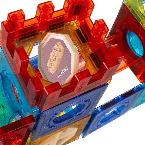 Klocki magnetyczne - tor kulkowy 110 elementów