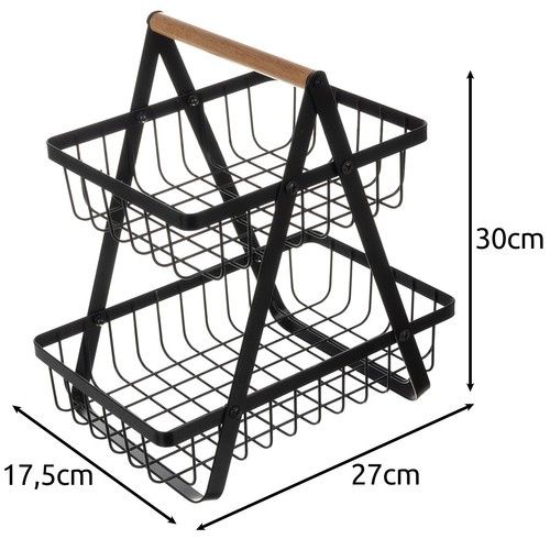 Koszyk dwupoziomowy na owoce/warzywa