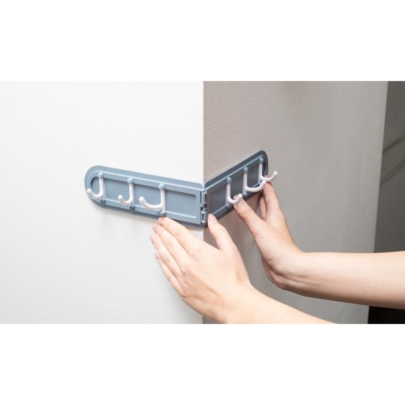 Wieszak narożny ciemno szary